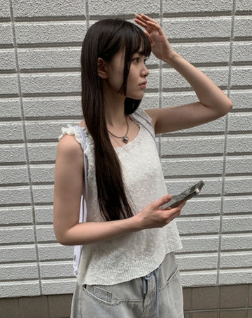 Maje Square Summer Knit Sleeveless